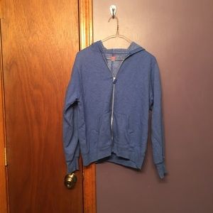 Blue hoodie